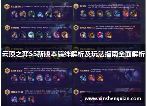 云顶之弈S5新版本羁绊解析及玩法指南全面解析